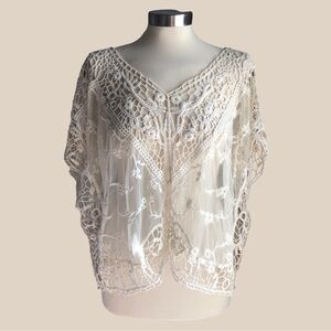 Free People Boho Crochet Top S/M